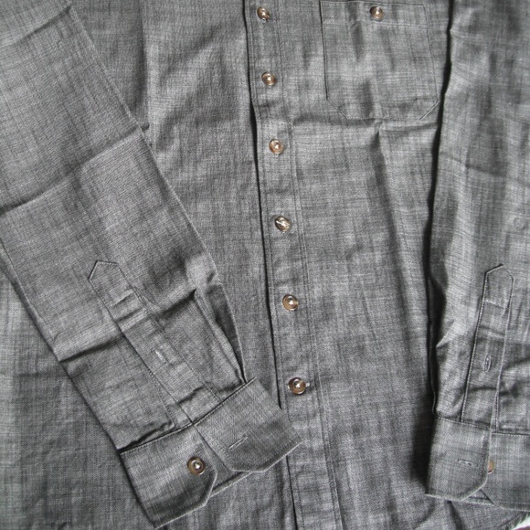 Frank & Oak Grey Solid Long Sleeve - Picture 2 of 8